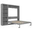 Lit escamotable Murphy avec tablettes, conception peu encombrante pour les petites pièces et les espaces de vie multifonctionnels-2109540795