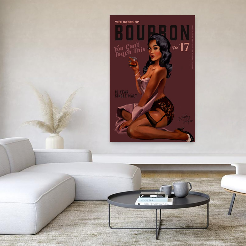 Art contemporain rétro, art rétro, H 60 po x l 40 po