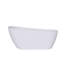 67'' Acrylic Freestanding Soaking Bathtub In Glossy White