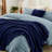 Bedsure Queen Comforter Set 5 Pieces - Bed in a Bag with Fleece Throw Blanket and Decorative Pillow, Lightweight Bedding Comforter Sets, All Season Bedding, Dark Grey-105526955-105526952
