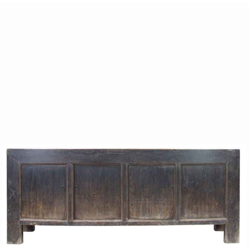 Vintage Hand Made Reclaimed Elm Sideboard Cabinet 32