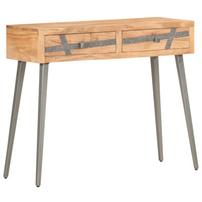 Wolfenbarger 90cm Solid Wood Top Console Table