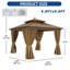Pavillon de jardin en aluminium l 10 pi x P 10 pi-95914373-95914372