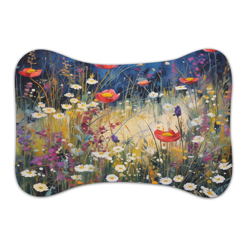 Tapis à motif d'os sauvages 1 pièce, Moyen (18 po)
