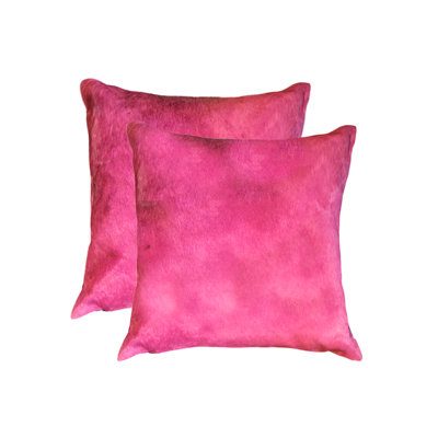  Coussin en peau de vache