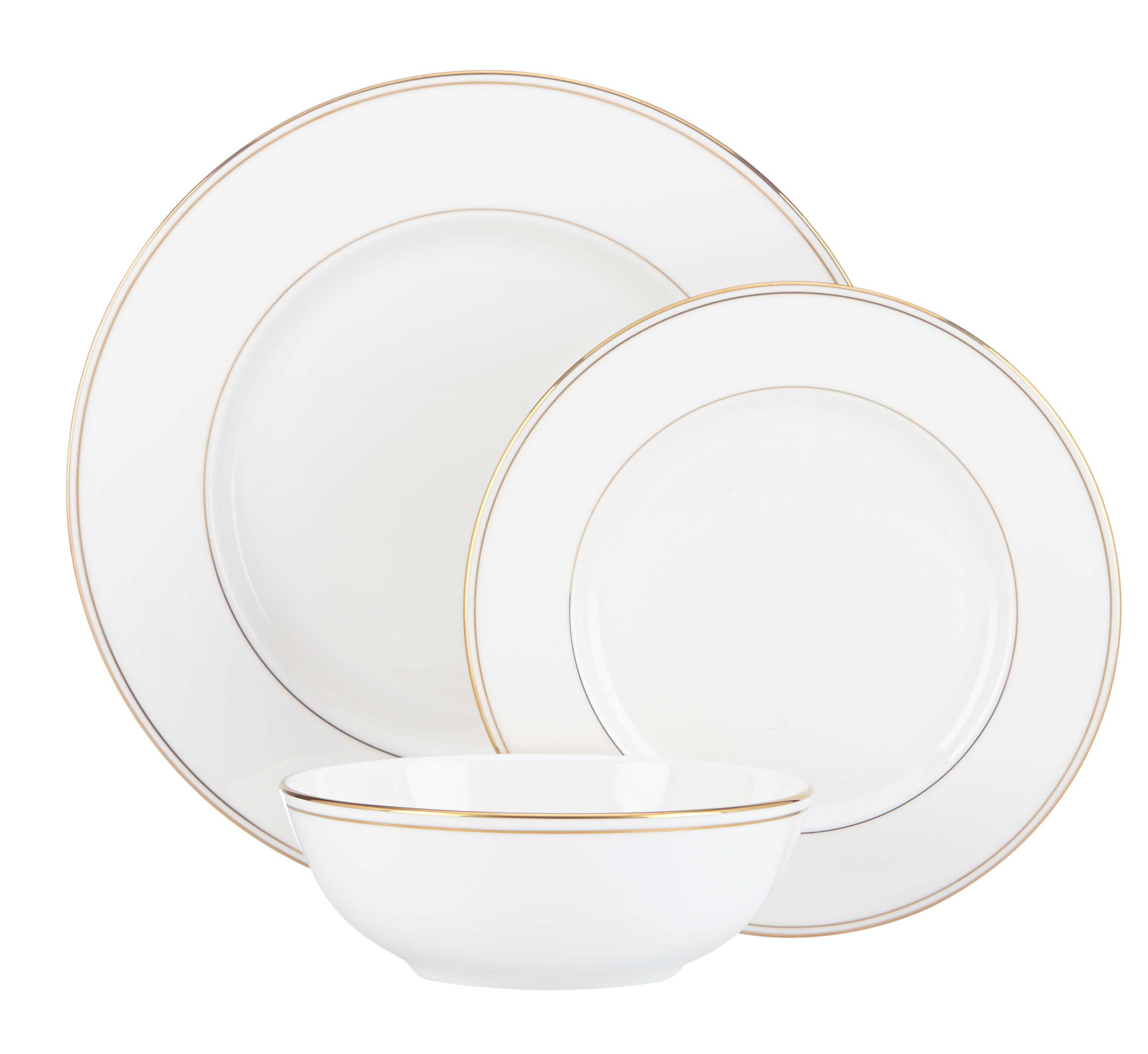 Lenox Federal Gold Bone China 3 Piece Place Setting, Service for 1 | Perigold