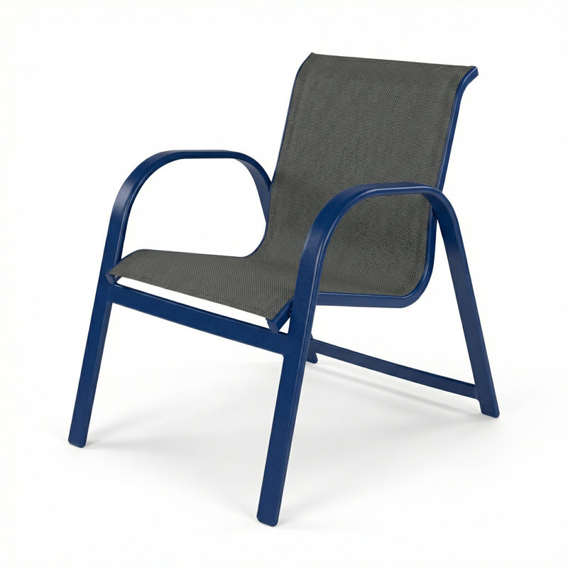Windward Outdoor Anna Maria Arm Chair, Ninja Sling/Midnight