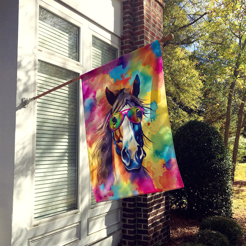 Drapeau maison de cheval hippie