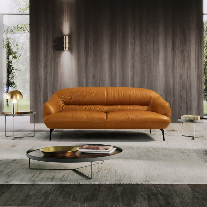 Leonia 66'' Leather Loveseat
