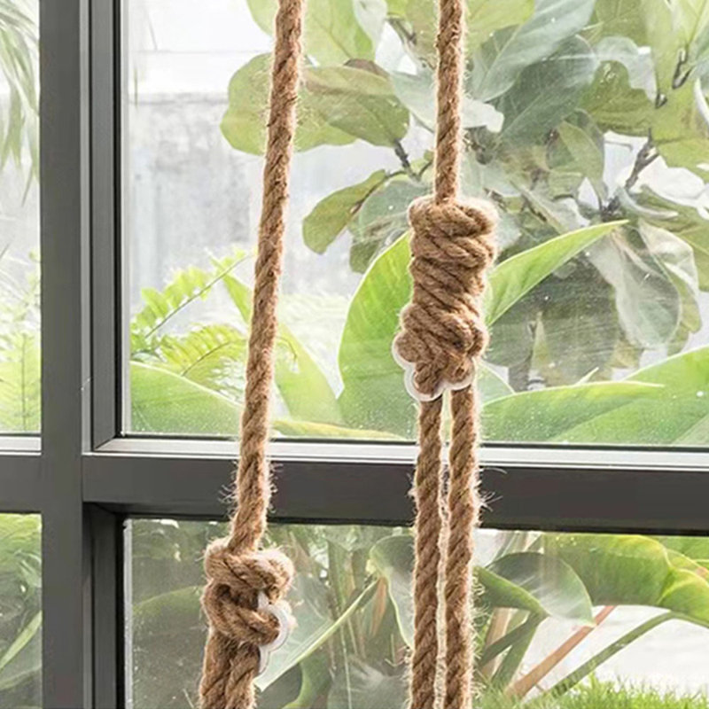 Yalim 1 Person Chair Hammock, Off-white/Brown