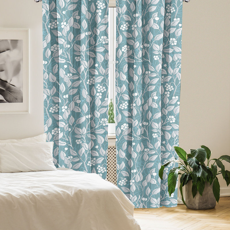 Semi Sheer Curtain Pair, 28" W x 95" L
