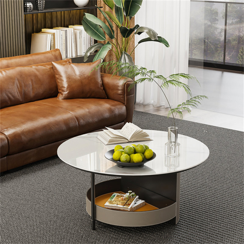 Danziel Floor Shelf Coffee Table with Storage