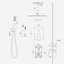 Robinet de douche avec valve brute-73998620