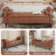  Banc de chambre 65 "avec rangement, bancs de lit en similicuir avec boutons capitonnés-1628324951