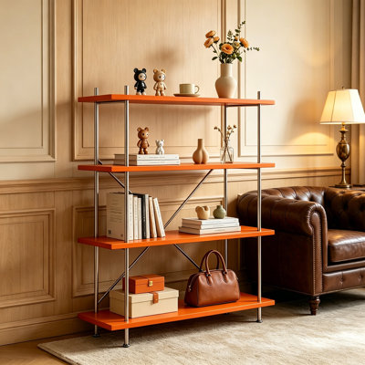 Orange Metal Display Shelf