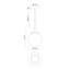 Luminaire suspendu sphère 1 lumière Nedra-66310703