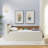 Upholstery Velvet Day Bed With Storage Headboard And Wireless Charging, Multi-Functional Daybed With Two Storage Drawers & LED Lights-1479731721
