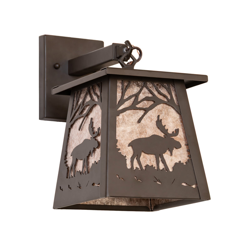 1 - Light Armed Sconce, Silver, Oil Rubbed Bronze