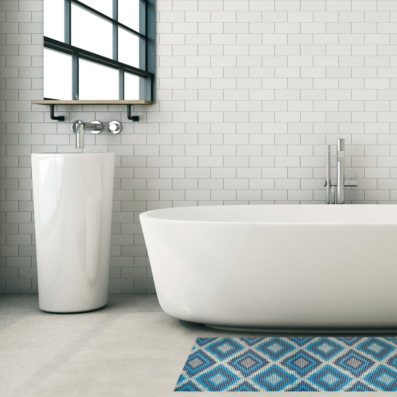 Tapis de bain Falkirk, Bleu