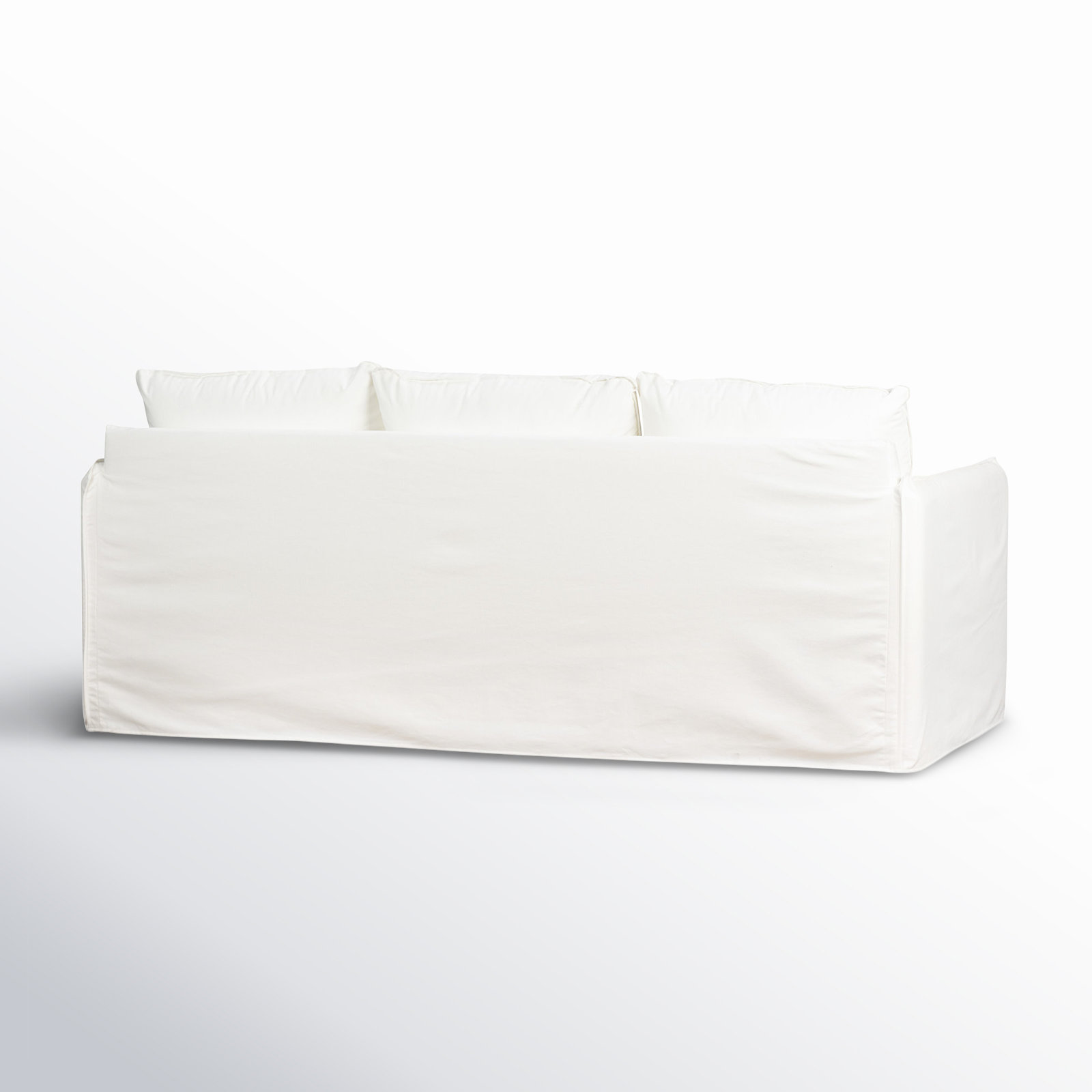 Bellatrix 83'' Slipcovered Sofa, Bayou Off White Canvas