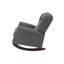 Chaise berçante avec accoudoirs évasés