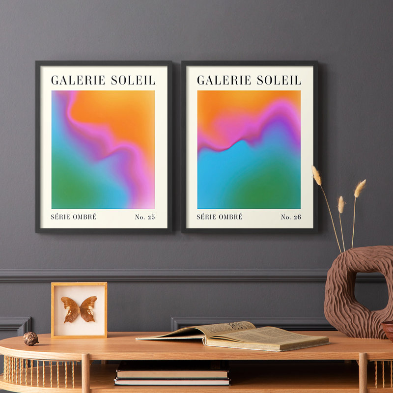 Reproduction encadrée Gallerie Gradient I-Premium - prête à être accrochée - aucun clou requis - aucun clou requis
