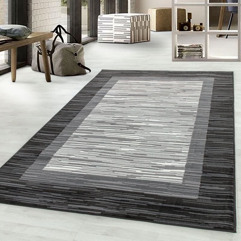 Leavy Abstract Flatweave Area Rug, Rectangle 200 x 290cm