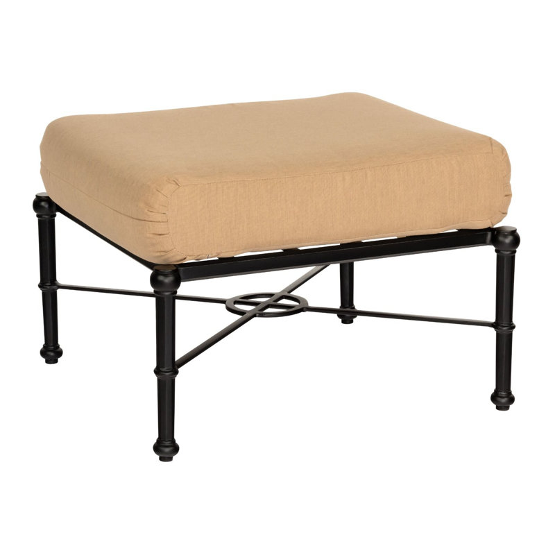Delphi Outdoor Ottoman, Graphite