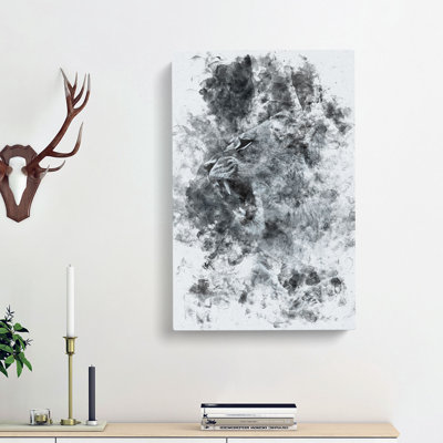 Fierce Lioness - Wrapped Canvas