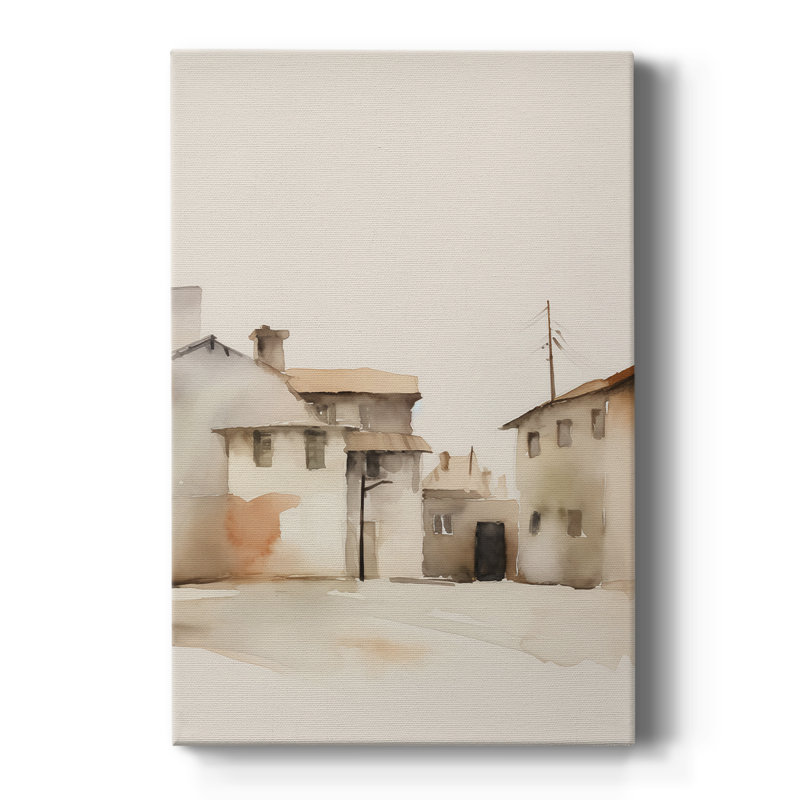Paysage rétro XXVI - galerie Cavas, H 18 po x l 12 po
