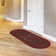 Ottohome Non-Slip Medallion Oriental Area Rug For Living Room, Hallway, Entryway Rug, Dark Red