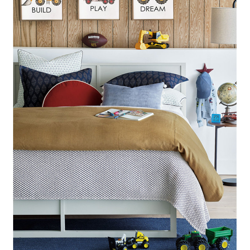 Trillium Linen Duvet Cover & Insert, Queen Comforter