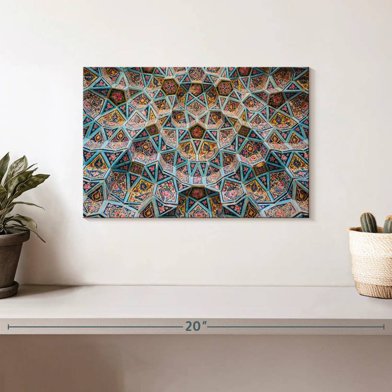 Plafond Lilie Nasir Al Molk, H 8 po x l 12 po