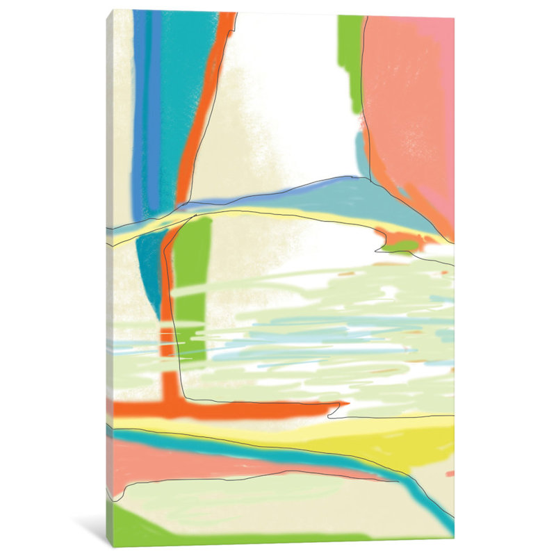 « landscaped landscape iii », peinture sur toile tendue, H 26 po x l 18 po x P 1,5 po