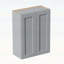 Armoire murale en bois avec portes à fermeture douce et tablettes réglables-712146187-712146186