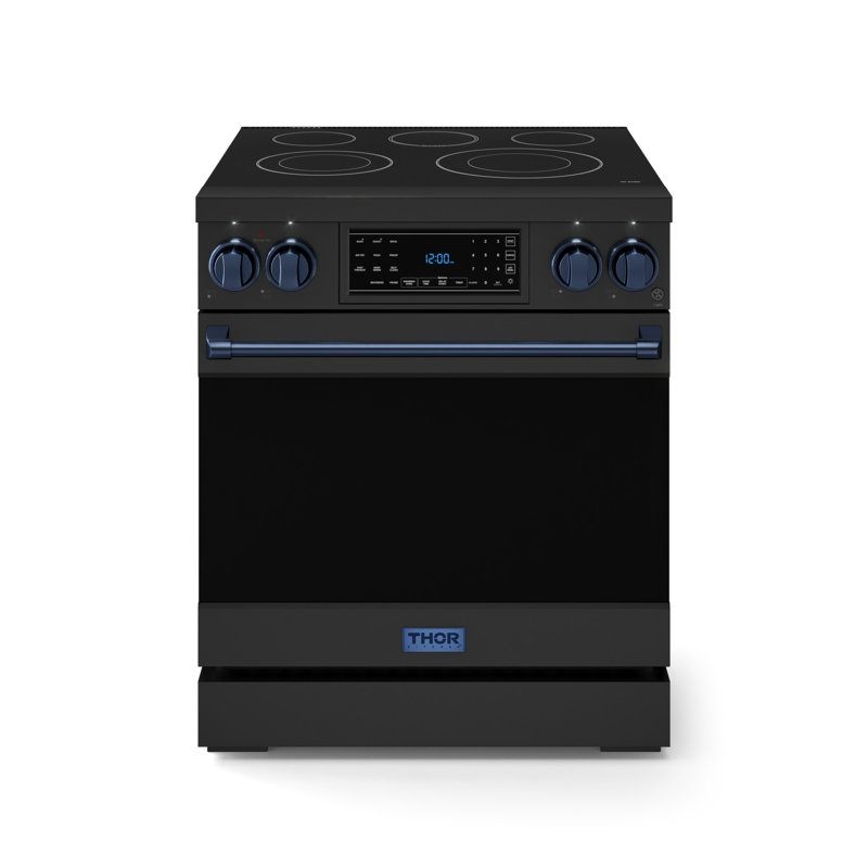 Gordon Ramsay by THOR Kitchen 30 Inch Professional Electric Range with Tilt Panel Touch Control in Black/Stainless Steel