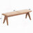 Backless Rattan Bench