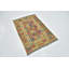 Tapis à main one-of-kind noué la olive/crème/rouge 3 pi 3 po x 4 pi zone de laine 9 po Lorain