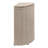 Chloe 15.56-Gallon All-Weather Wicker/Metal Corner Hideaway Outdoor Trash Can-103764611