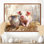 «Milk and Pig Portrait At The Farm I», reproduction sur toile encadrée