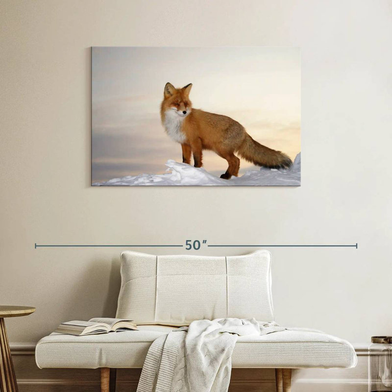 Renard majestueux Brampt, H 26 po x l 39 po