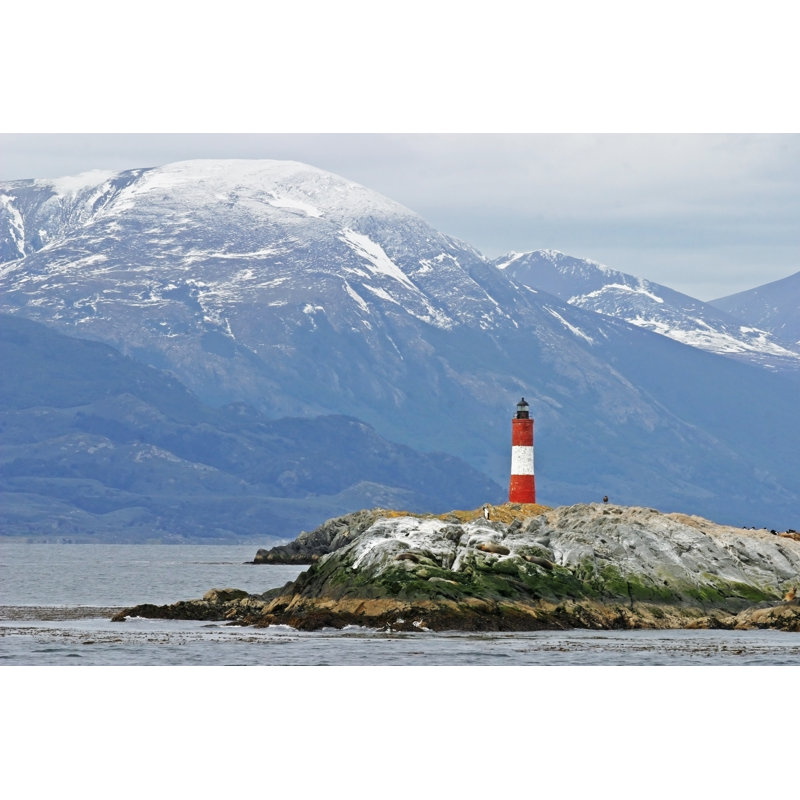 Bradburn Lighthouse In Beagle Channel by Hstiver - Wrapped Canvas Print, 20cm H x 30cm W x 3.8cm D