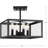 Galil Glass Semi Flush Mount-615633752