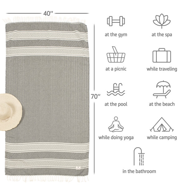 American Soft Linen Cotton Beach Towel