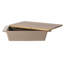 Plat de cuisson en grès de 2,75 pintes de 13,5 po x 8,5 po avec couvercle en bois d'acacia Gibson Elite-122305096