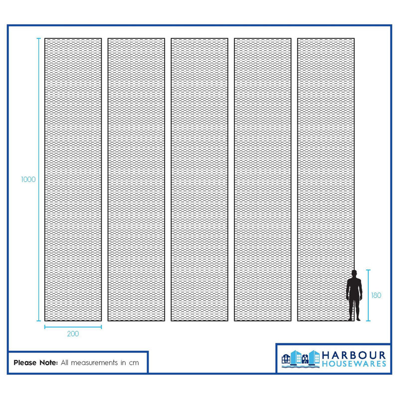 Harbour Housewares 30gsm Plant Fleece Frost Protection Set - 10M x 10M (5 Rolls)