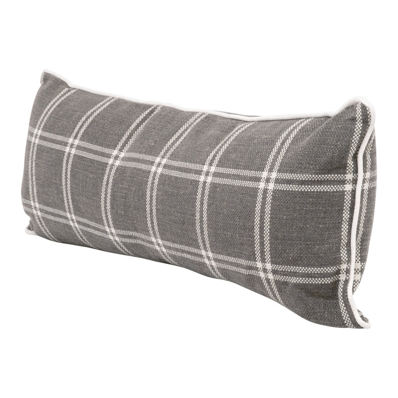 Housse de coussin rectangulaire en polyester / mélange de polyester Kaidee, 13 po x 34 po