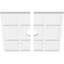 Médaillon de plafond contemporain Rubik-36074363