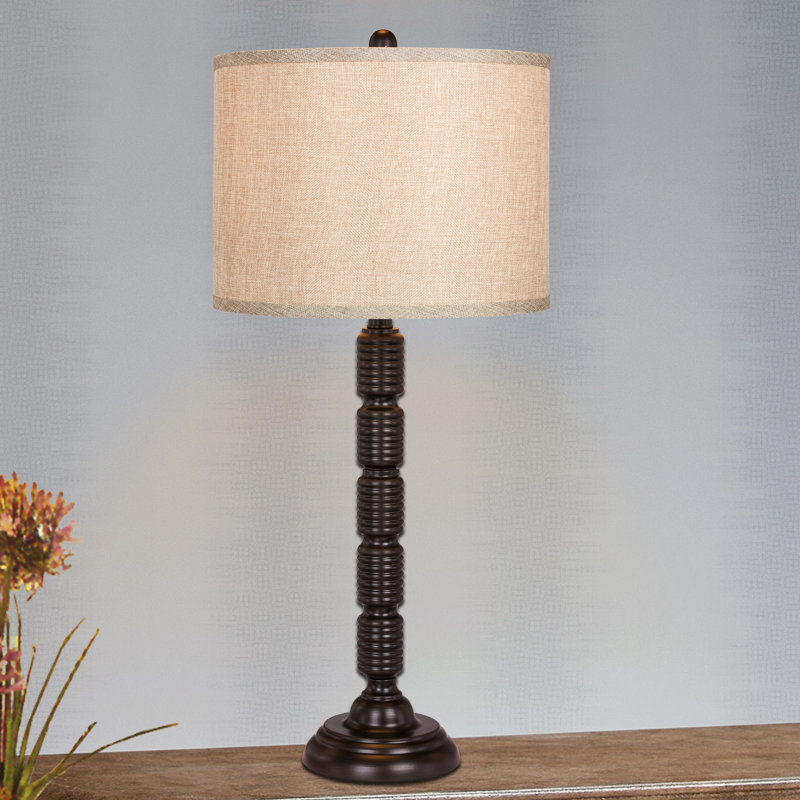 Sandhurst Metal Table Lamp, Beige, Oil Rubbed