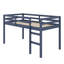 Lit mezzanine en bois avec échelle-750741430